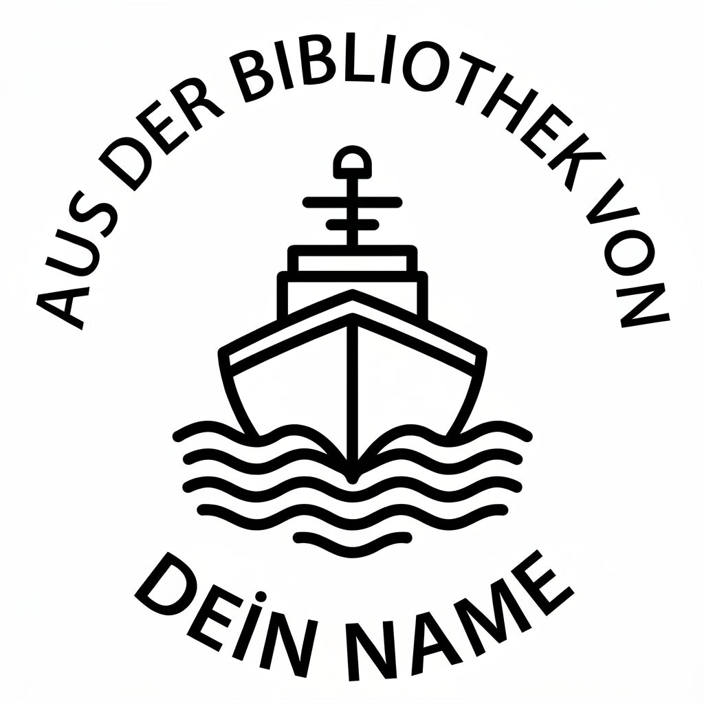 Personalisierter Prägestempel für Bücher