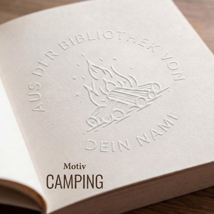 Personalisierter Prägestempel für Bücher