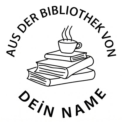 Personalisierter Prägestempel für Bücher