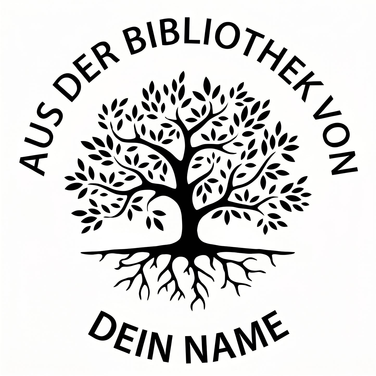 Personalisierter Prägestempel für Bücher