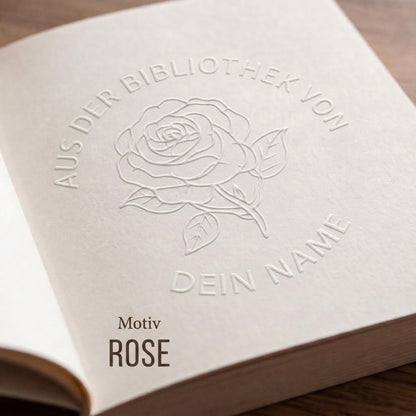 Personalisierter Prägestempel für Bücher