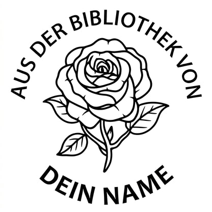 Personalisierter Prägestempel für Bücher