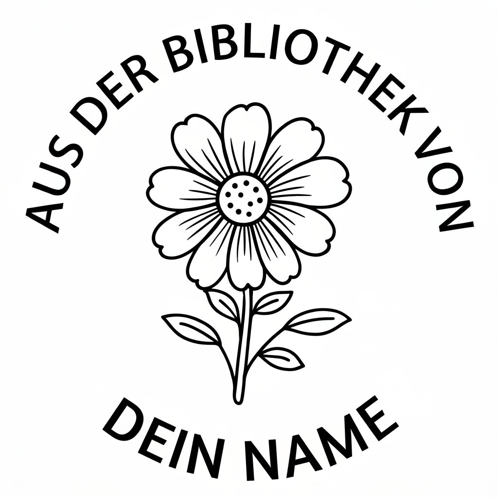 Personalisierter Prägestempel für Bücher
