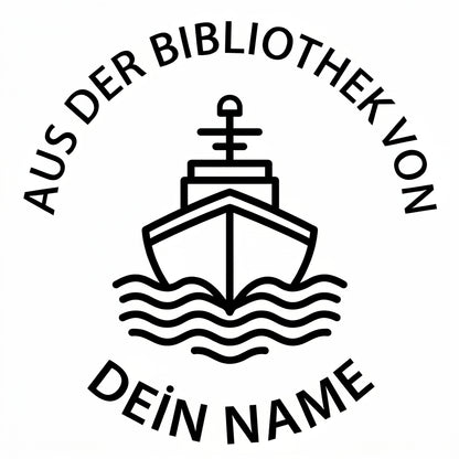 Personalisierter Prägestempel für Bücher