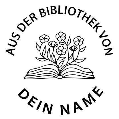 Personalisierter Prägestempel für Bücher